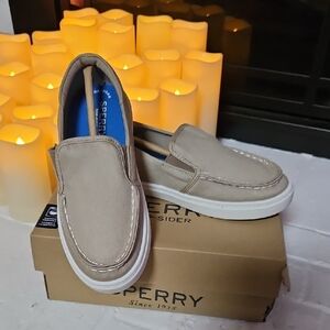 Sperry Kids's Light Brown Slip-On Boat Shoes